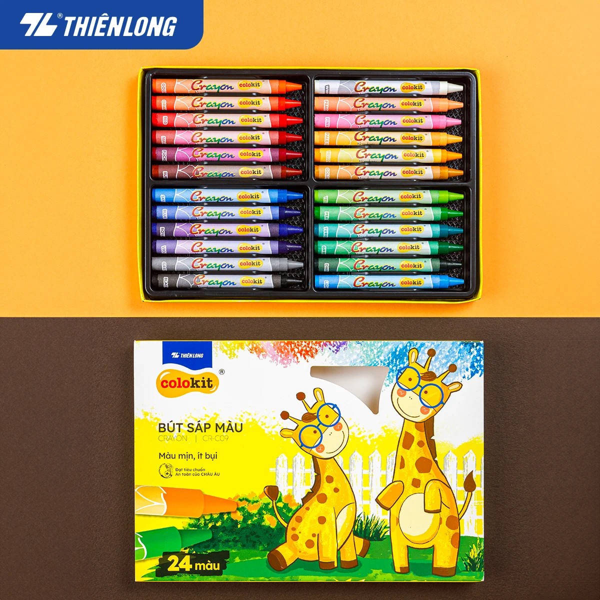 Sáp 12 màu Colokit CR-C016