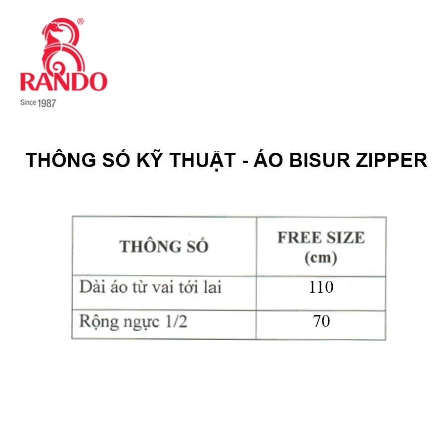 Áo mưa Bisur Zipper