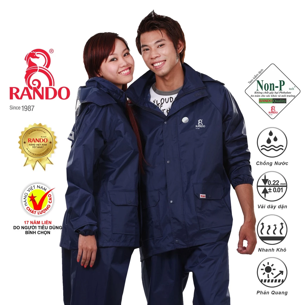 Bộ áo mưa Rando A+ Size XL