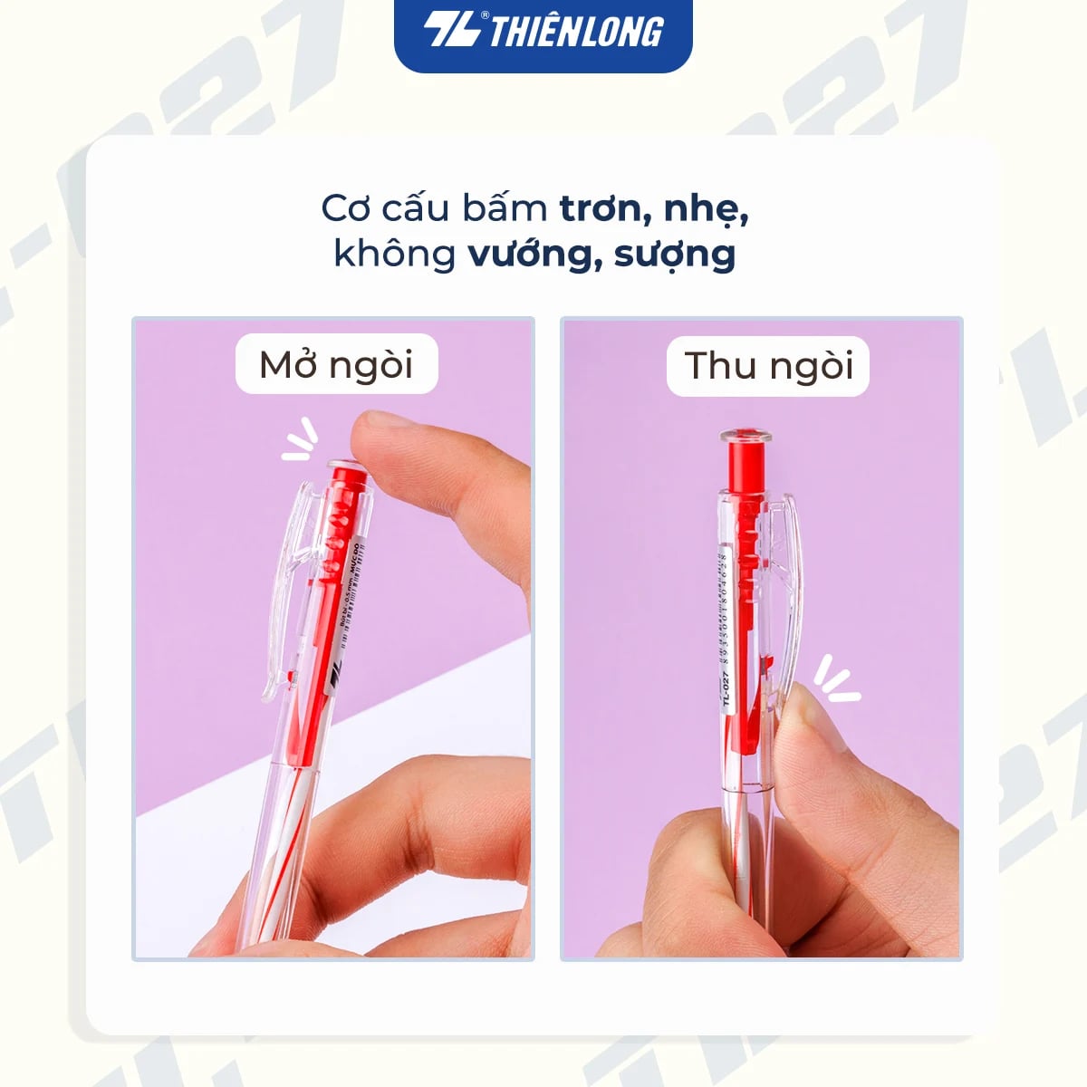 VP_Bút bi TL-027 xanh H20 (360độ)