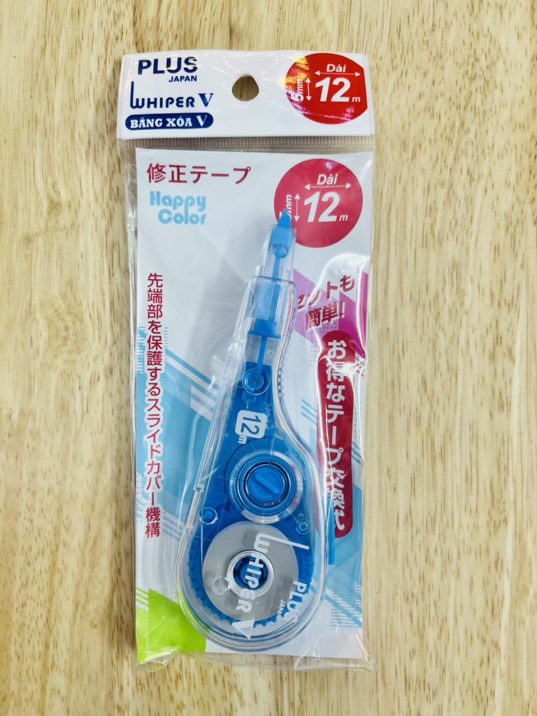BĂNG XÓA V 5MM X12M MÀU XANH DƯƠNG