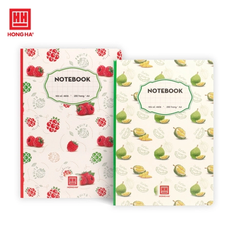 Sổ Notebook A4 200 trang 4 ô ly Hồng Hà - 4606
