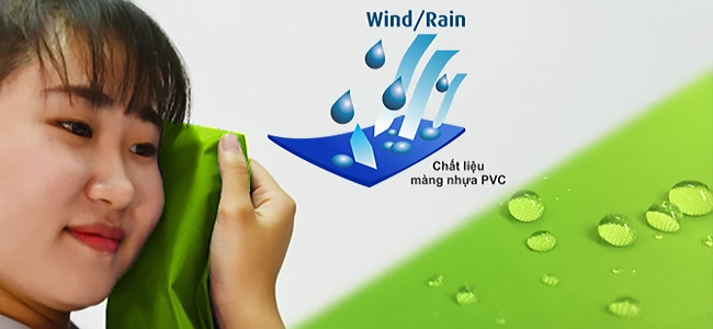 Áo mưa Poncho Bướm trong màu