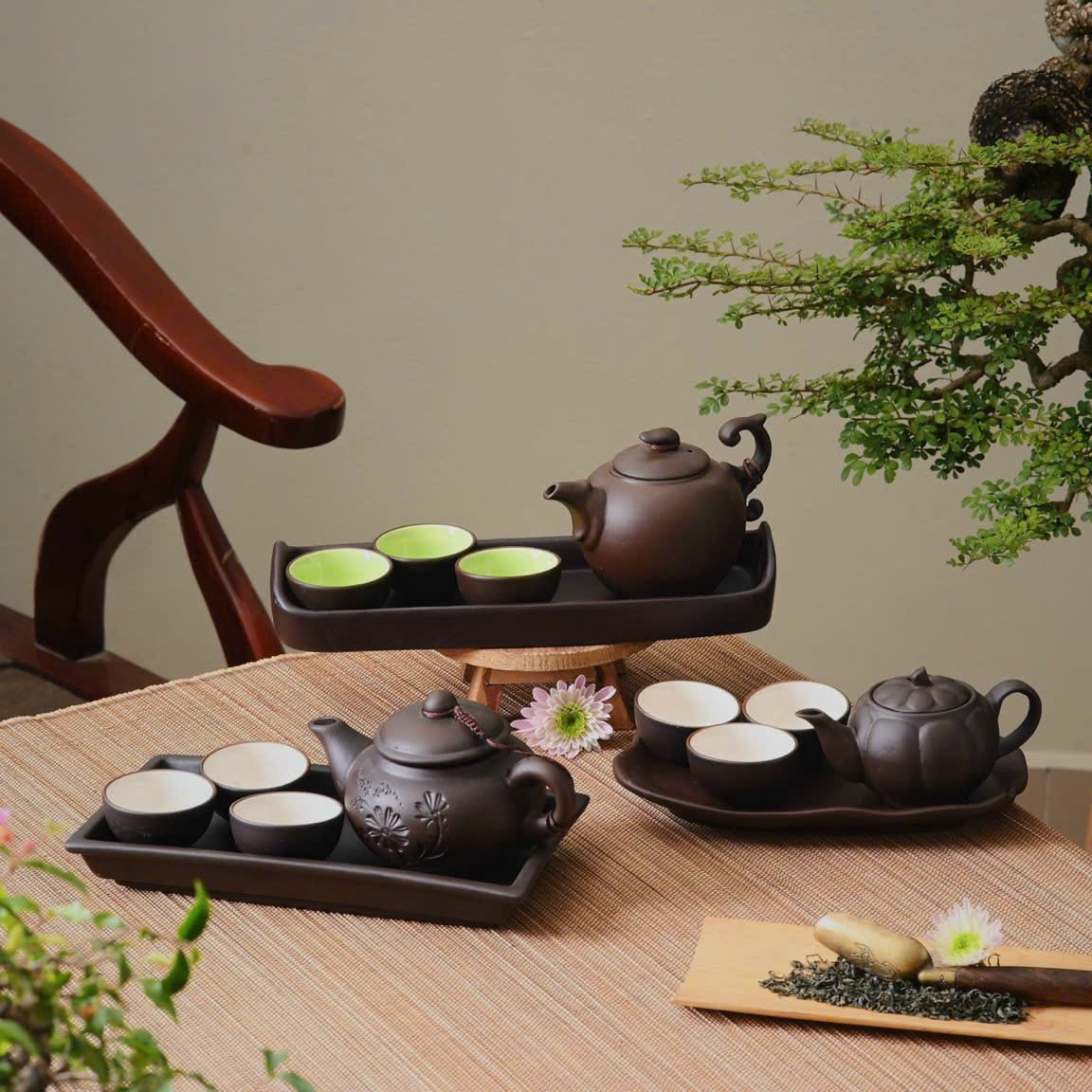 Bộ trà gốm