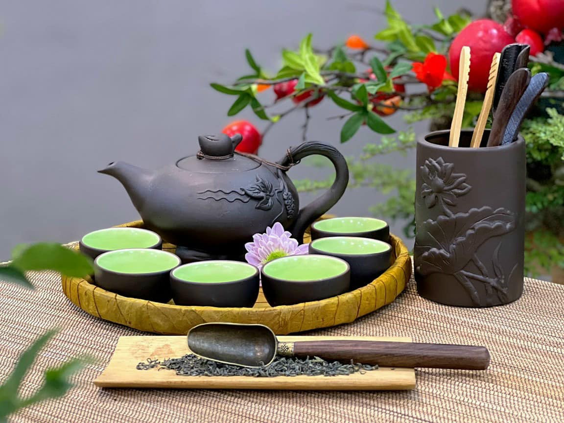 Bộ trà gốm