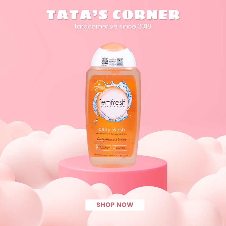 Dung dịch vệ sinh phụ nữ Femfresh Daily Wash làm sạch, khử mùi hôi, làm thơm vùng kín (250ml)