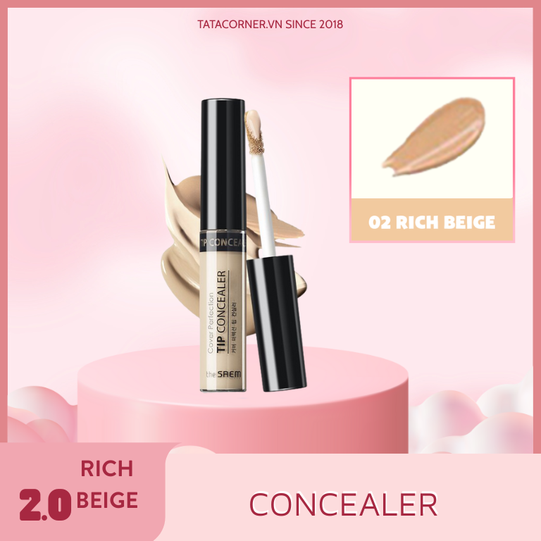 Che Khuyết Điểm The Saem Cover Perfection Tip Concealer