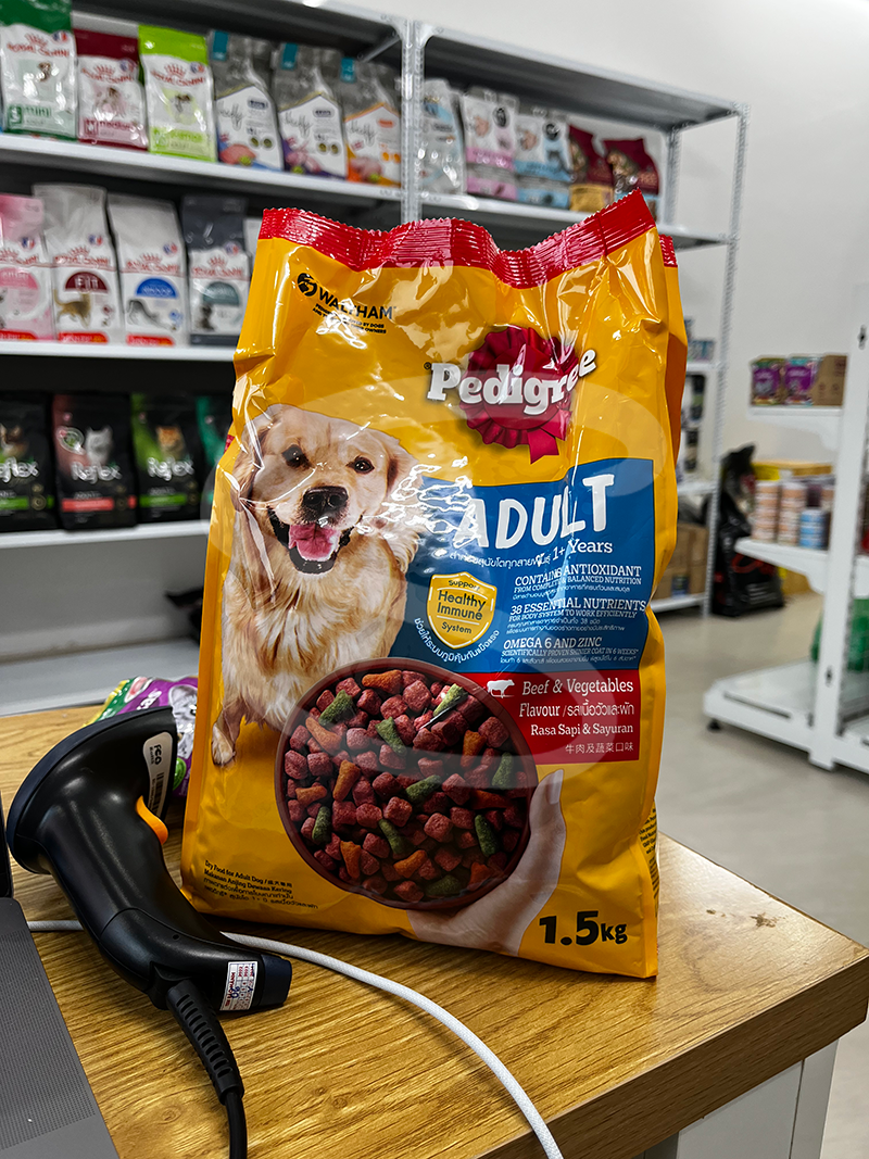 Thức ăn khô dành cho chó trưởng thành Pedigree gói 1,5kg