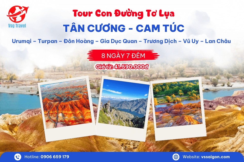 Tour Con Đường Tơ Lụa: Tân Cương - Cam Túc 8 Ngày 7 Đêm từ TP. HCM