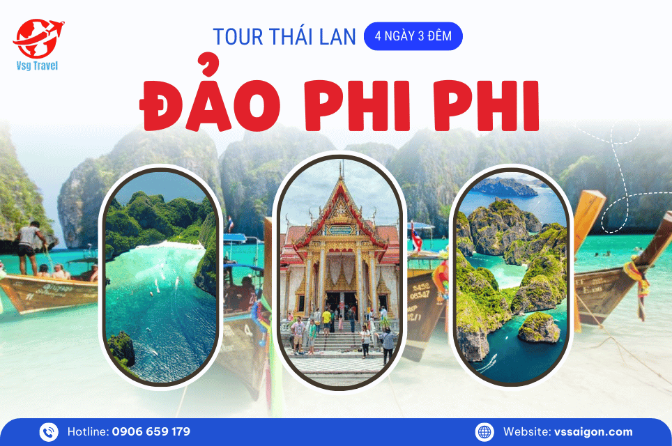 Tour Thái Lan: Đảo Phi Phi 4 Ngày 3 Đêm