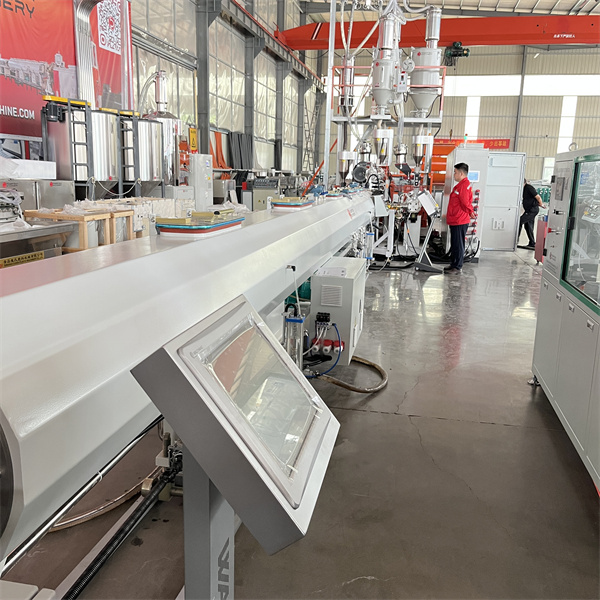 Plastic pipe making machine