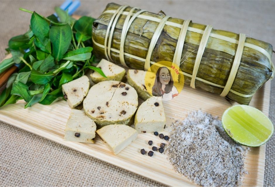 Chả Phù Chúc (Tàu Hũ Ky) Chay Chấm Muối Tiêu
