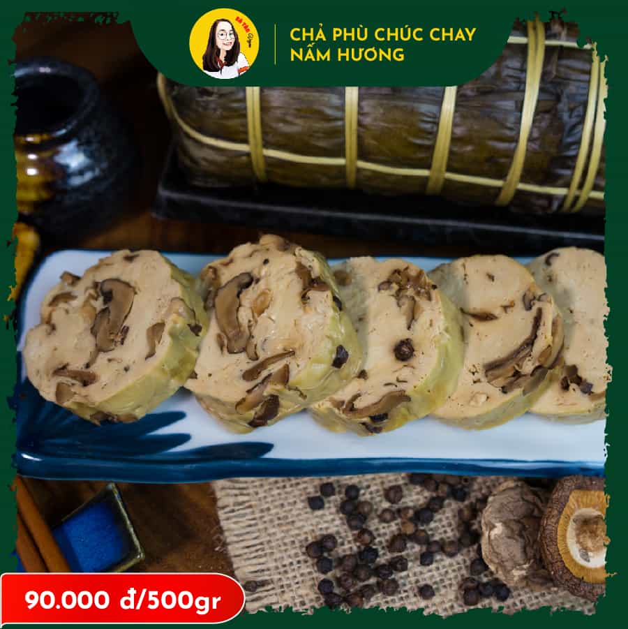 Chả Tàu Hũ Ky (Phù Chúc) Thuần Chay Nấm Hương