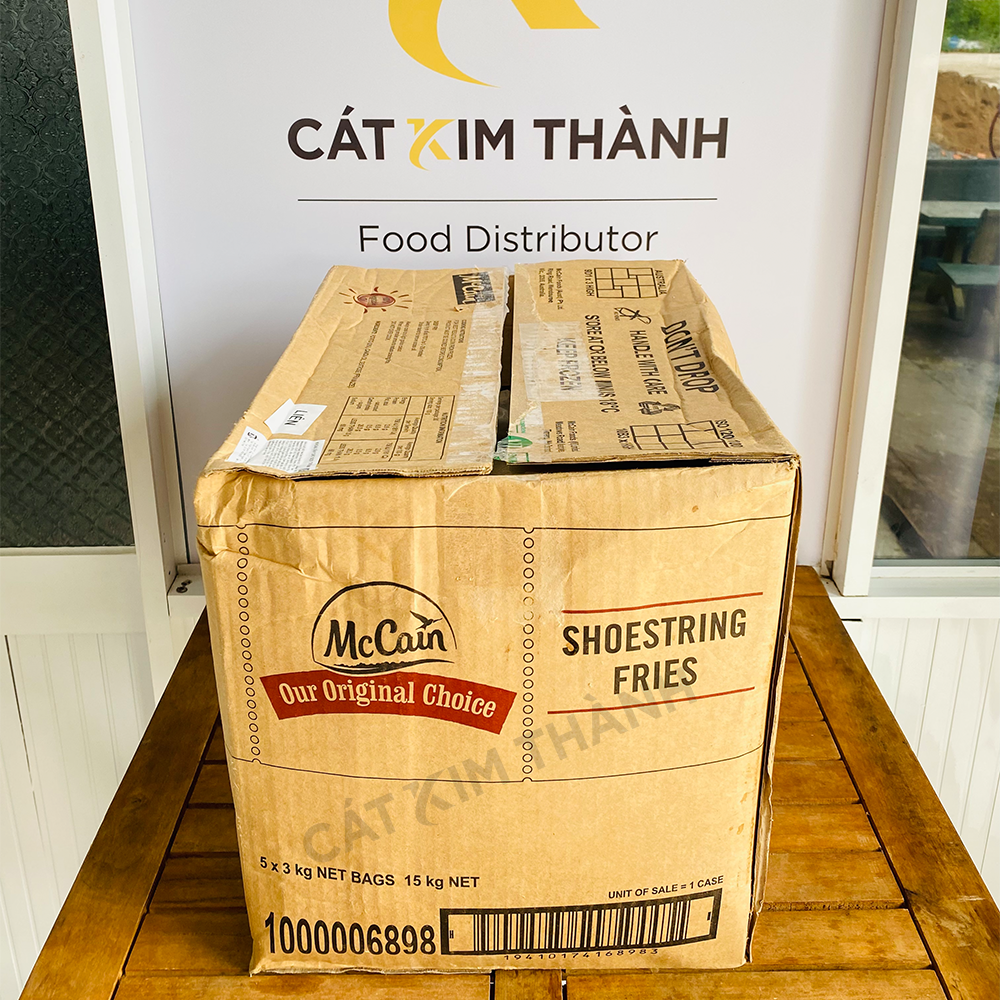 Khoai tây McCain sợi mỏng cắt 1/4, xuất xứ Newzealand