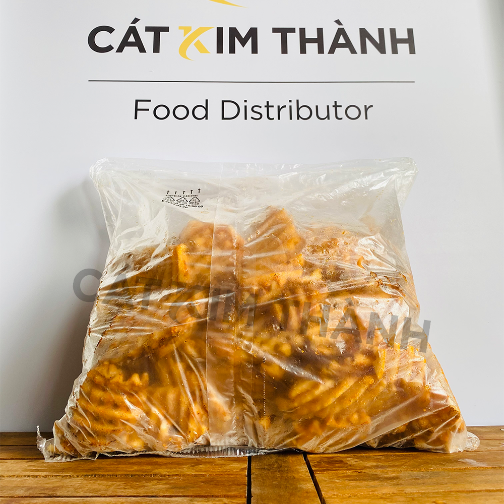 Khoai tây McCain waffle tẩm gia vị có vỏ gói 2.04kg