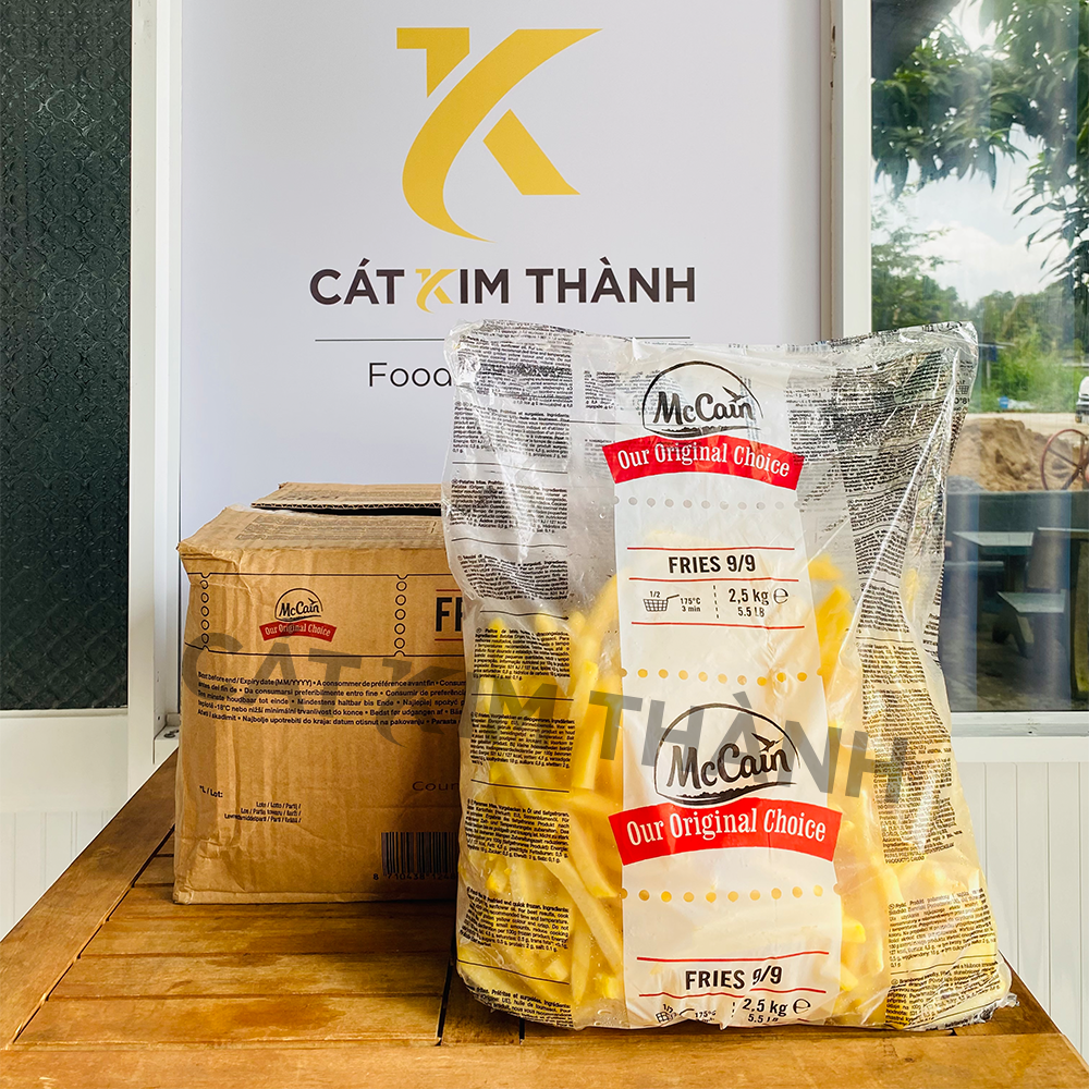 Khoai tây McCain Straight Cut 9x9mm gói 2.5kg