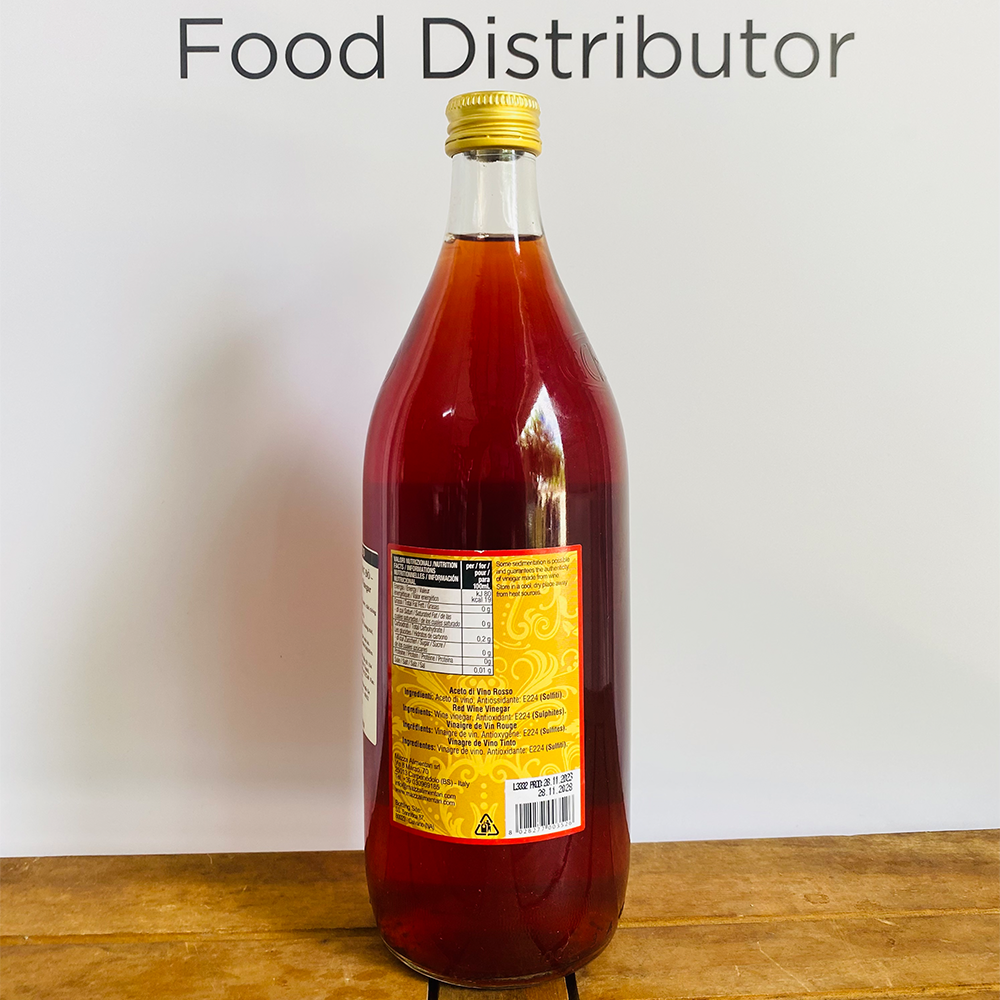 Giấm rượu đỏ Mazza chai 1L