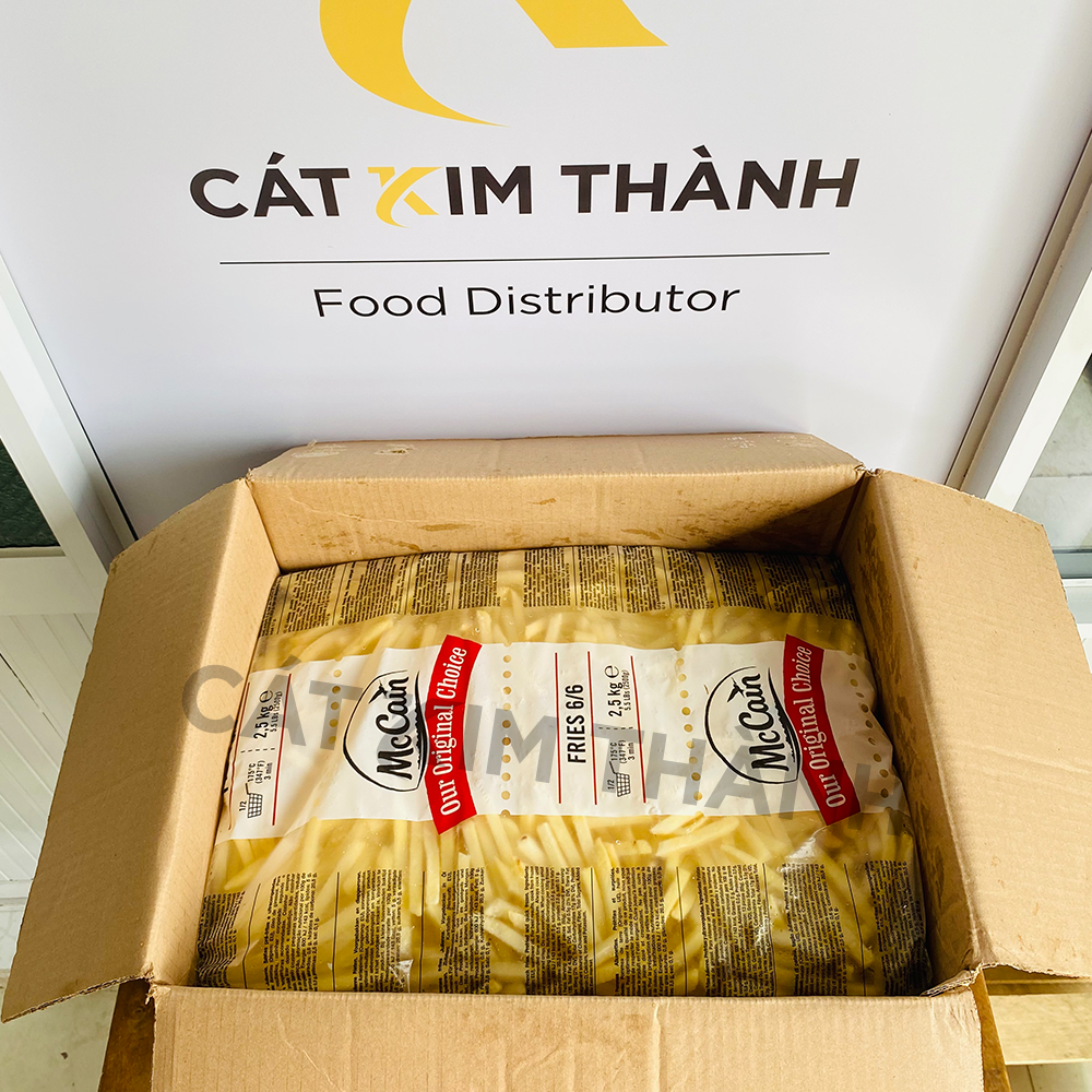 Khoai tây McCain Julienne 6x6mm, gói 2.5 kg x 5 gói, xuất xứ Pháp