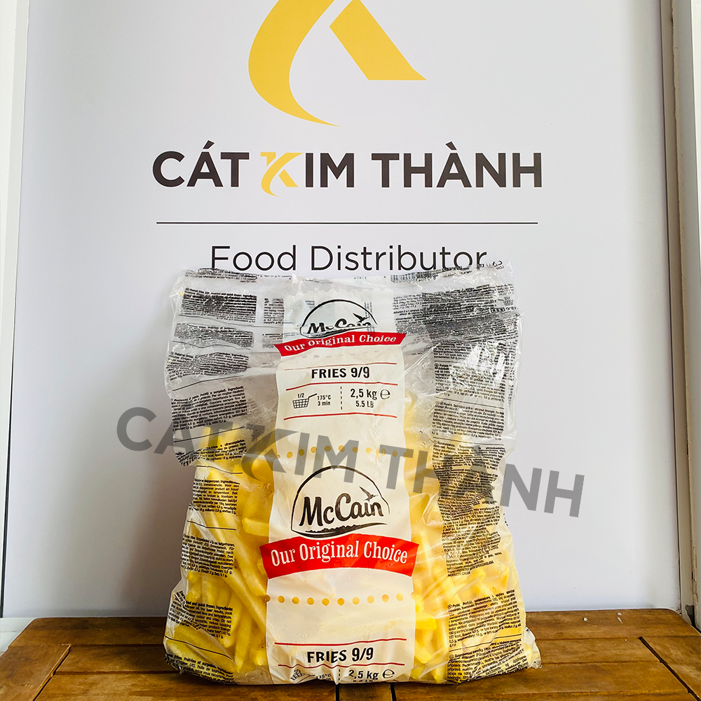 Khoai tây McCain Straight Cut 9x9mm gói 2.5kg