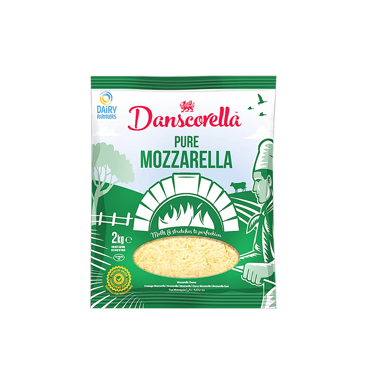 Phomai Mozzarella bào 2kg, xuất xứ Anh