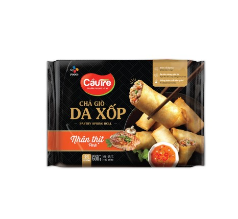 Chả Giò Da Xốp Cầu Tre Nhân Thịt Gói 500g