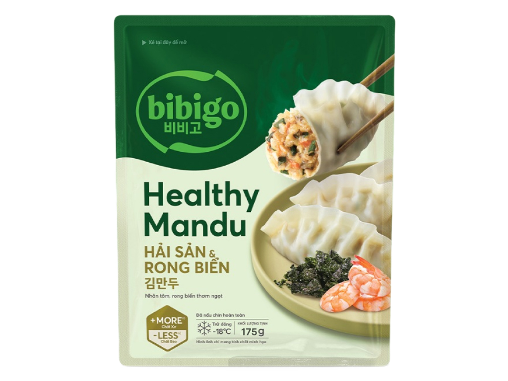 Mandu Hải Sản Rong Biển Bibigo Gói 175g