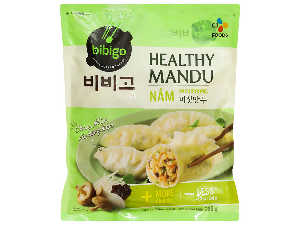 Mandu Healthy BIBIGO Nấm Tứ Vị Gói 300g