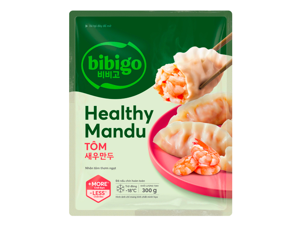 Mandu Healthy BIBIGO Tôm Gói 300g