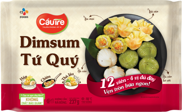 Dimsum Tứ Quý Cầu Tre gói 237g