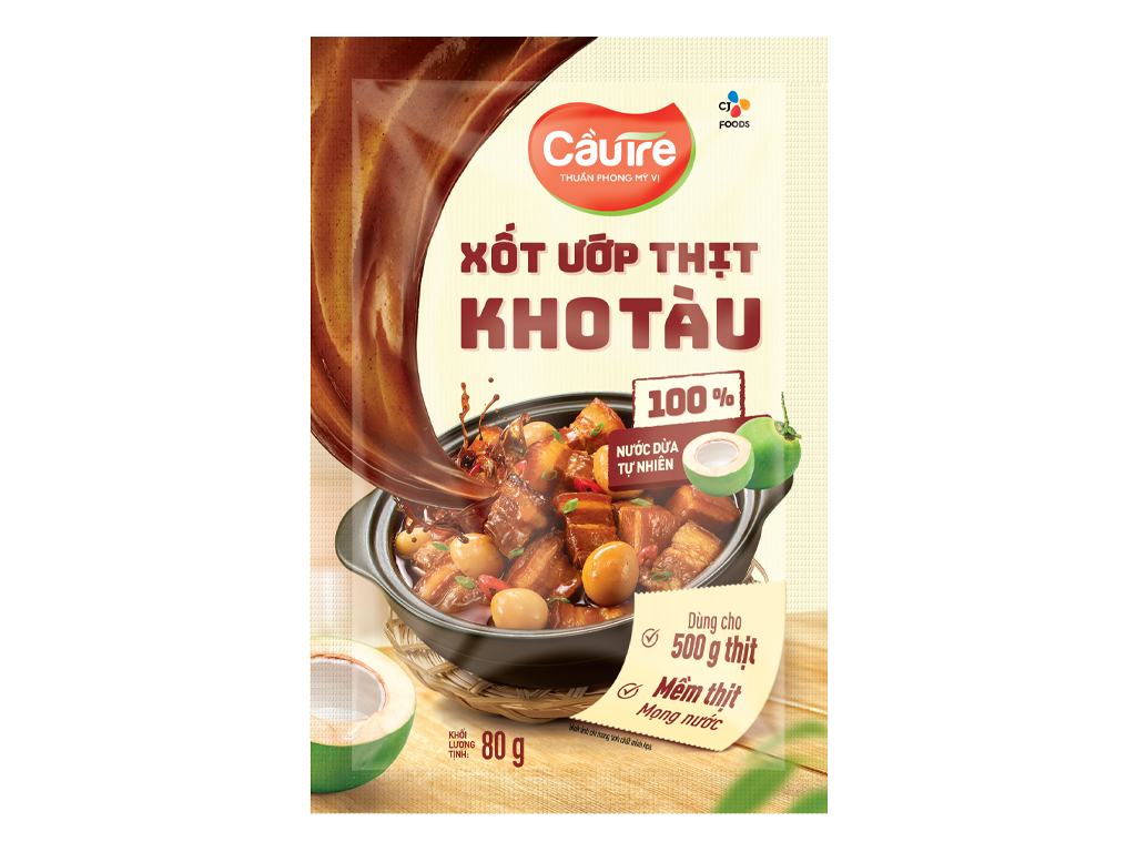 Xốt Ướp Thịt Kho Tàu Cầu Tre Gói 80g