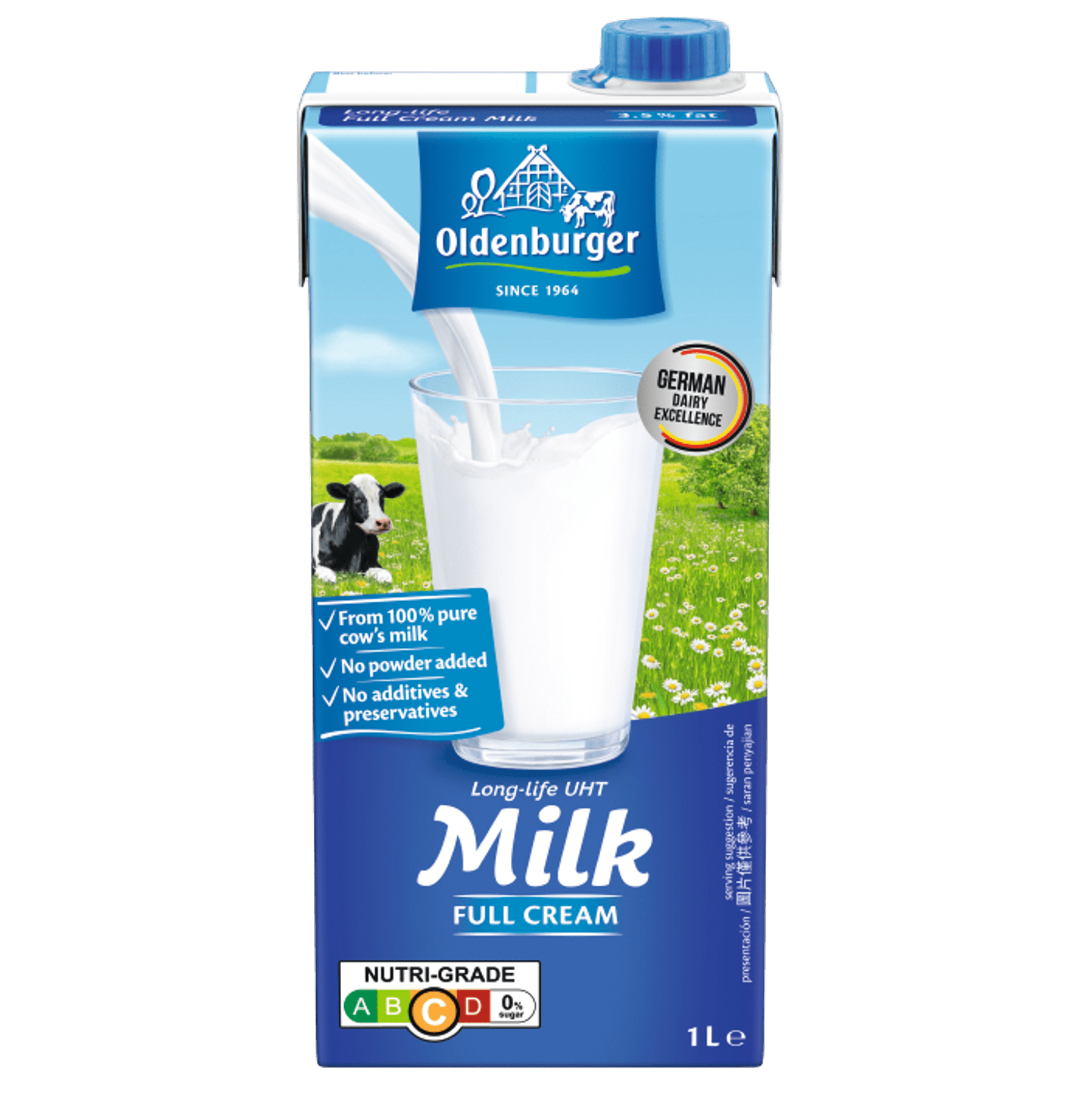 Sữa Tươi Tiệt Trùng Oldenburger Hộp 1L