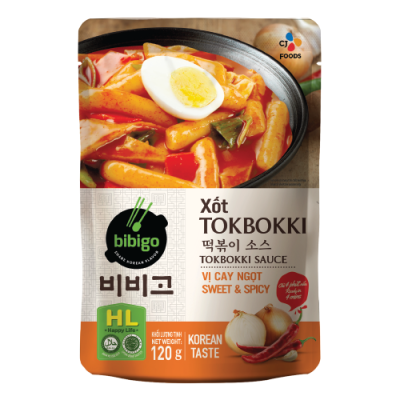 Xốt Tokbokki Bibigo Vị Cay Ngọt Gói 120g