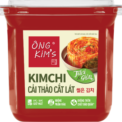 Kim Chi Cải Thảo Cắt Lát Ông Kim's Bibigo Hộp 300g
