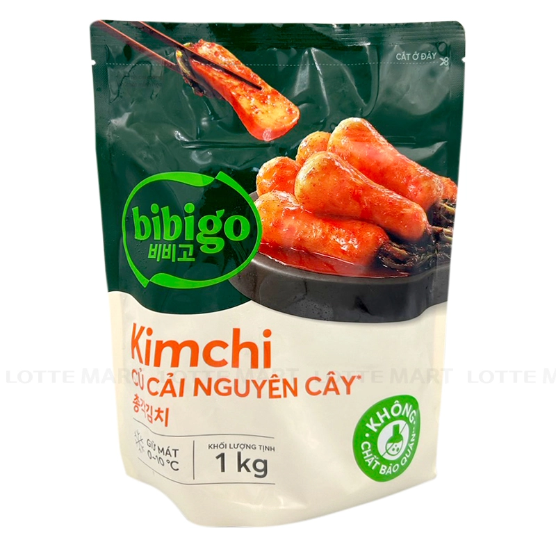 Kimchi Củ Cải Nguyên Cây Gói 1kg