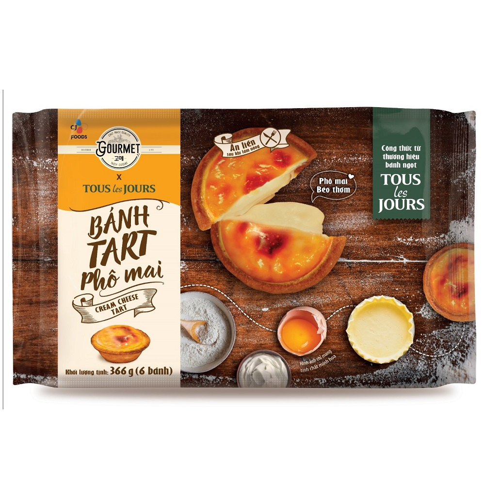 Bánh Tart Phô Mai Gourmet Gói 366g