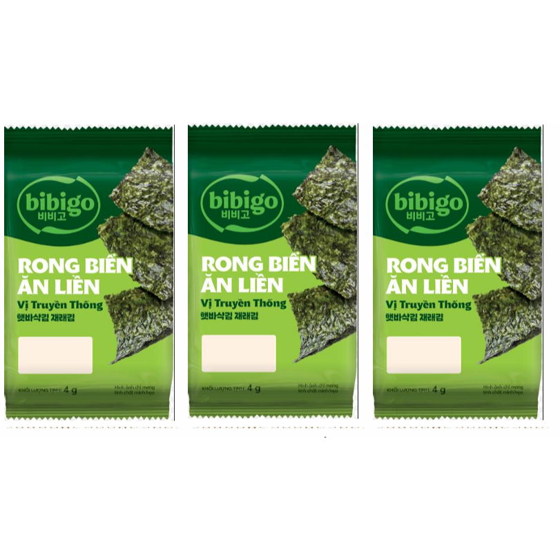 Rong Biển Ăn Liền Bibigo Vị Truyền Thống Gói 4g