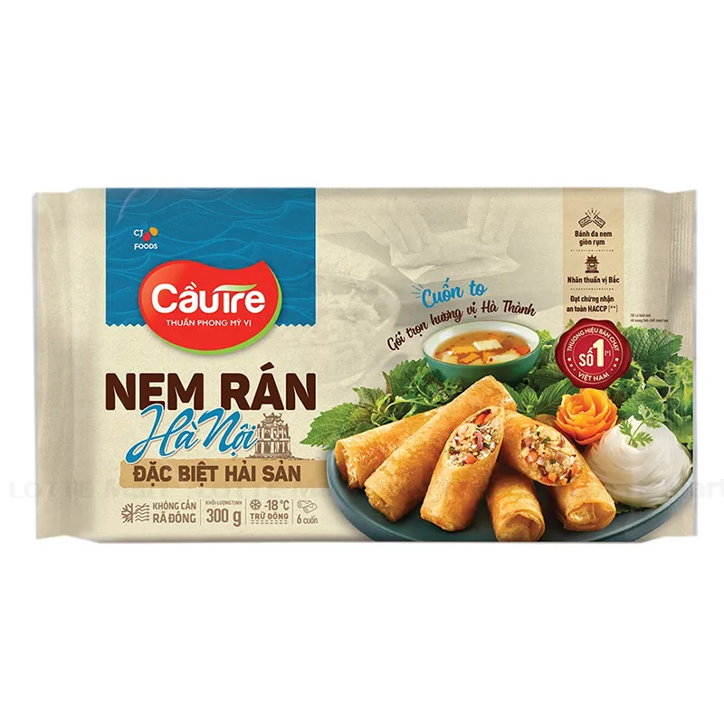 Nem Rán Hà Nội Đặc Biệt Hải Sản Cầu Tre Gói 300g