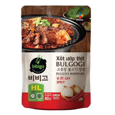 Xốt Ướp Thịt Bulgogi Vị Ớt Cay Gói 80g