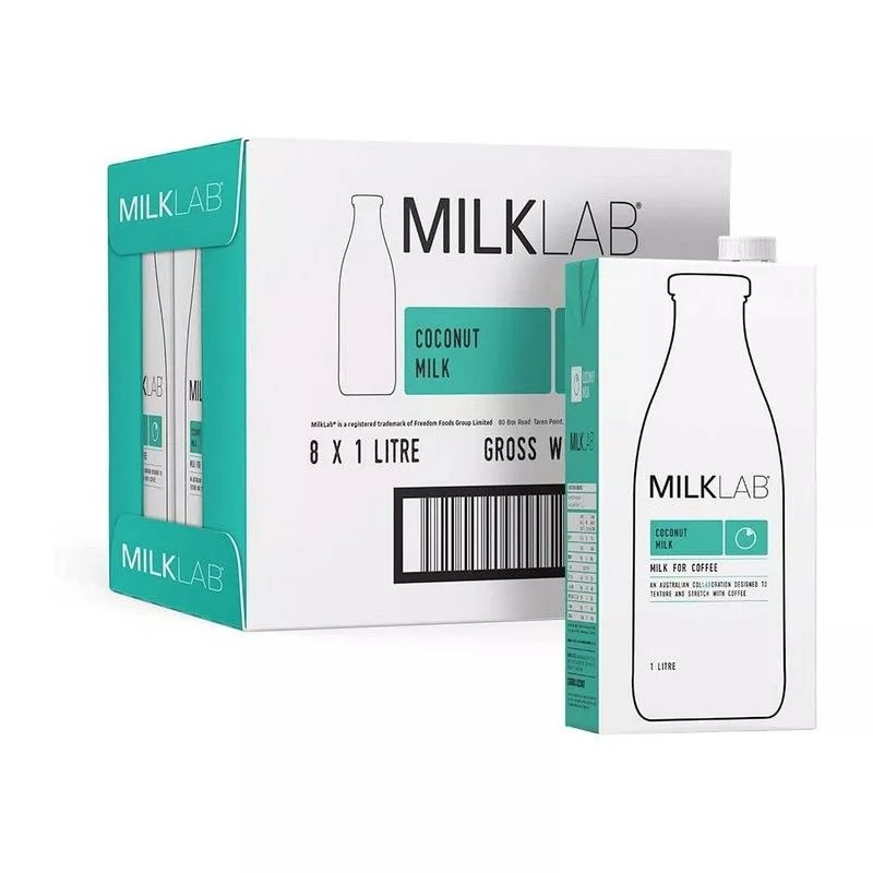 Sữa tươi MilkLab vị dừa hộp 1L (thùng 8 hộp x 1L)