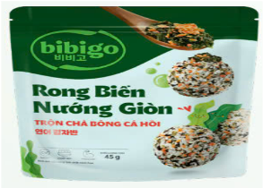 Rong Biển Nướng Giòn Trộn Chà Bông Cá Hồi Gói 45g