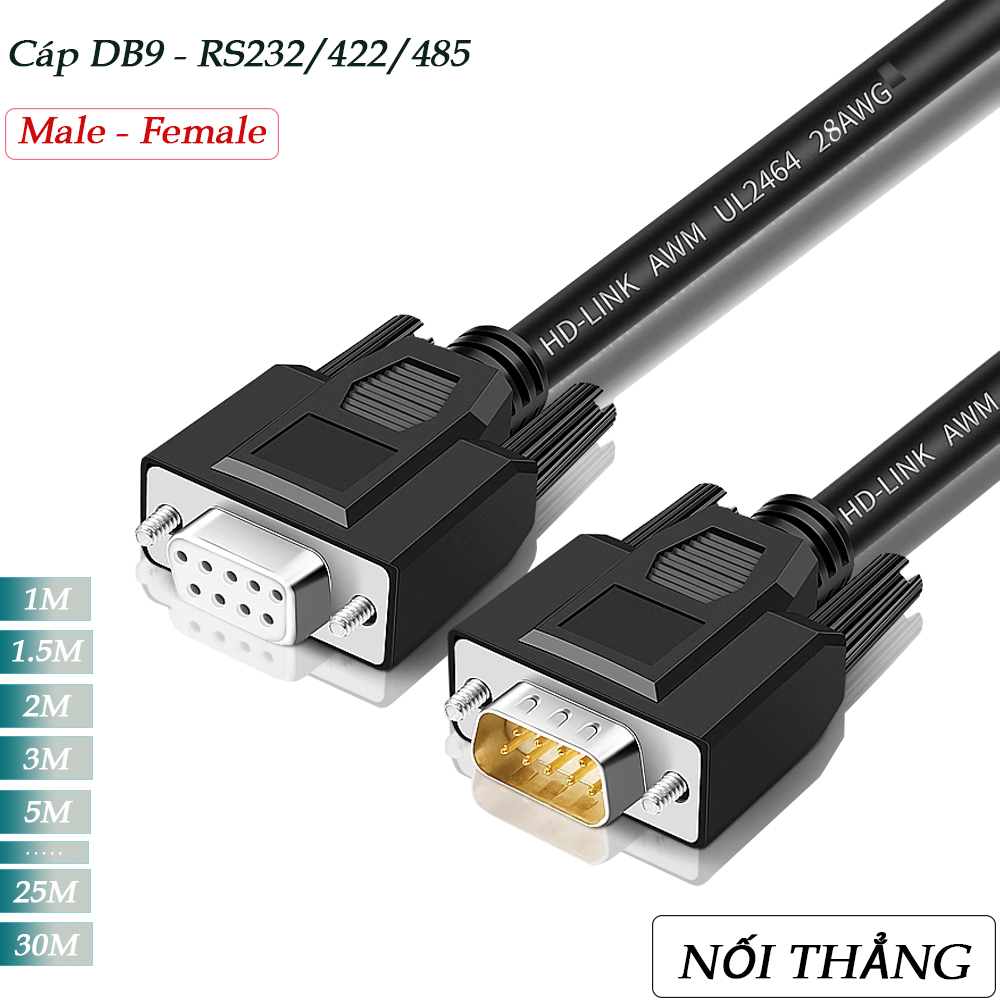 Dây cáp RS232, RS422, RS485