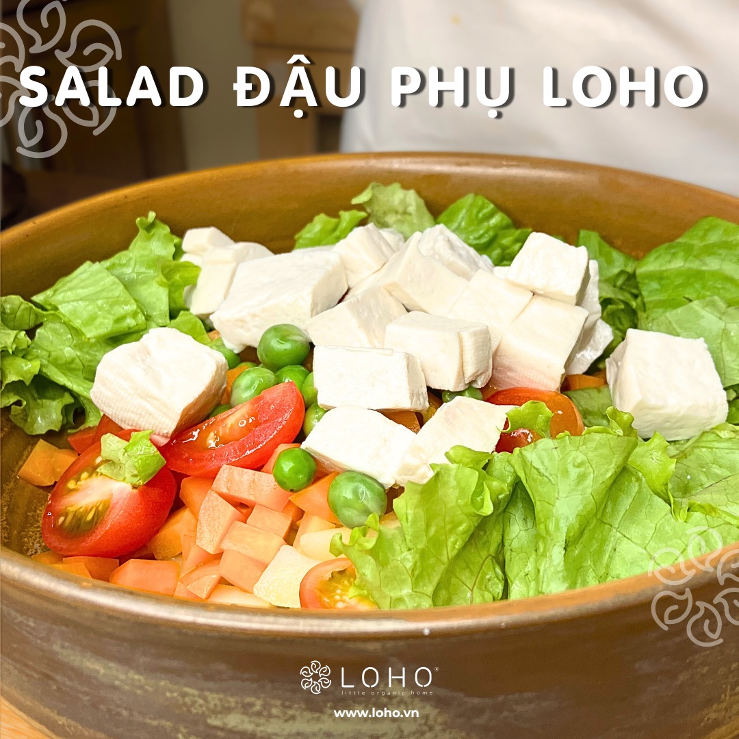Salad đậu phụ rau củ sốt mayonnaise