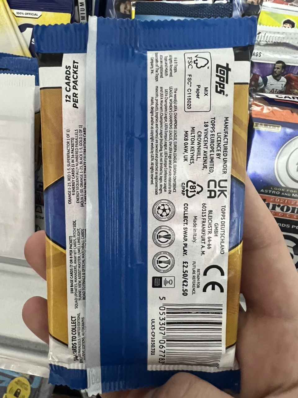 Gói thẻ Topps Match Attax Extra 2023/24 Pack