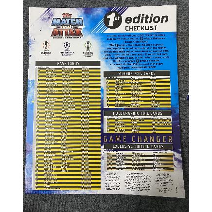 Gói thẻ Topps Match Attax 1st Edition 2022/23