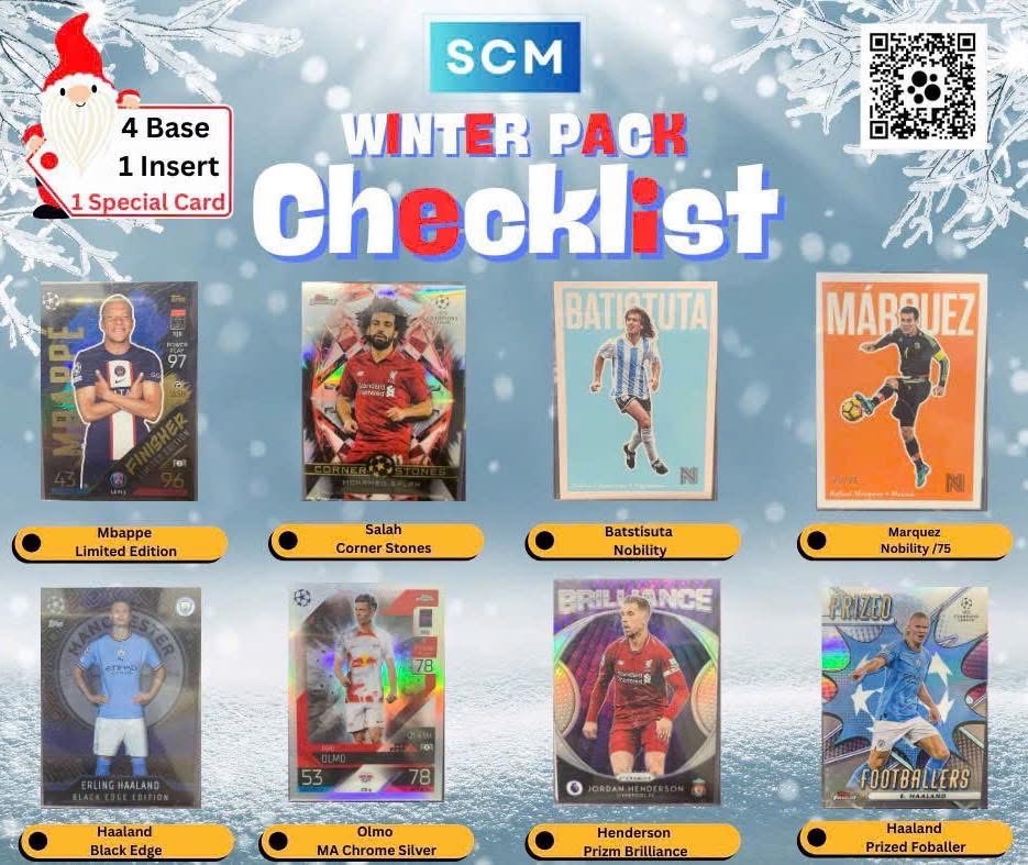 Gói thẻ bóng đá SCM WINTER PACK