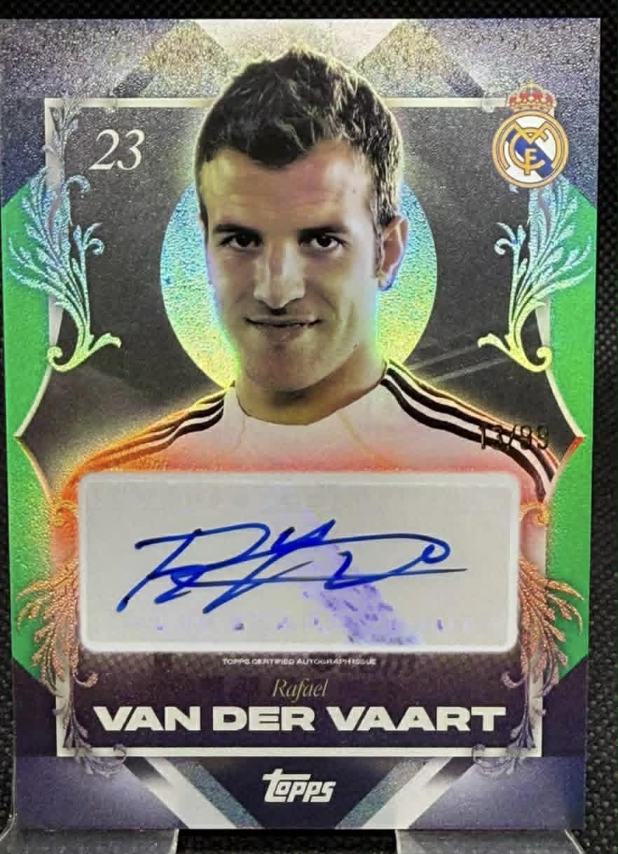 VAN DE VAART TOPPS LOS BLANCOS AUTO REAL MADRID TLO /99