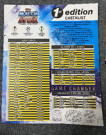 Gói thẻ Topps Match Attax 1st Edition 2022/23