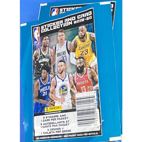 Gói thẻ sticker Panini bóng rổ pack 2019/20