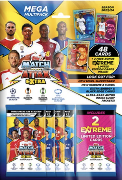 Gói thẻ Topps Match Attax Mega Extra Multipack 2023/24