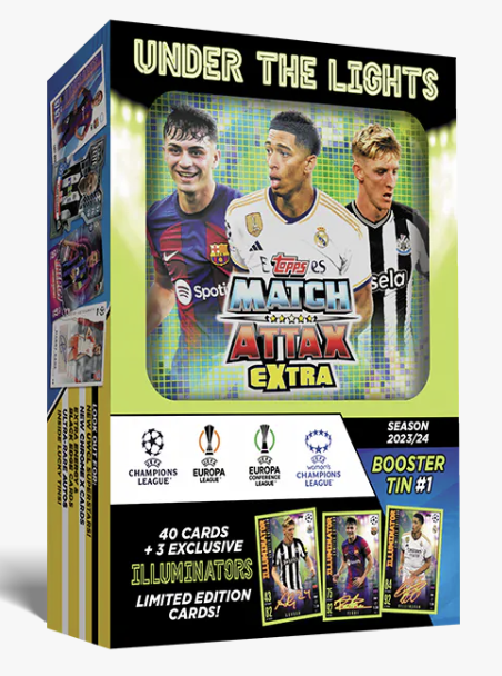 Hộp thẻ Topps Match Attax Extra Booster Mini Tin 2023/24